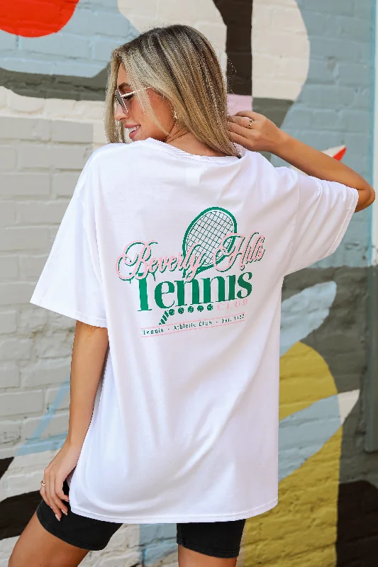 Luxe Women's Fashion FINAL SALE - Beverly Hills Tennis Club Graphic Tee