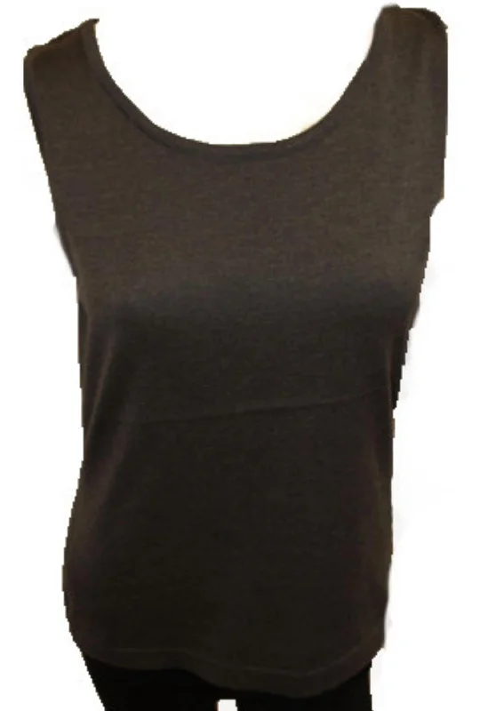 Trendy Outfits For Girls Bra Friendly Tank Top In Gray