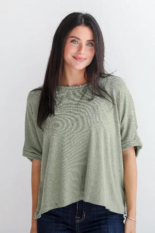 Modern Women's Apparel FINAL SALE - Sweetest Concept Short Sleeve Knit Top