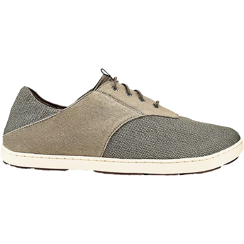 Men's Stylish Boots Men's OluKai Nohea Moku Silt/Clay Mesh