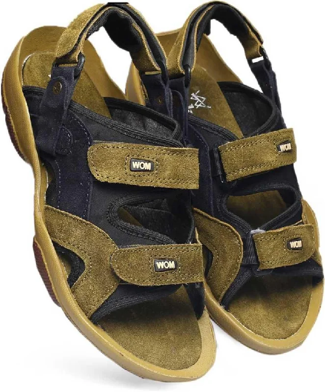 Men's Versatile Shoes Green Leather Sandals