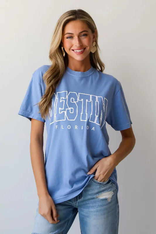 Flash Sale Event Light Blue Destin Florida Tee