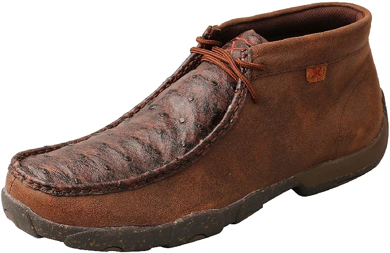 Men's Durable Boots Twisted X Men's Chukka Driving Moc with CellSole footbed