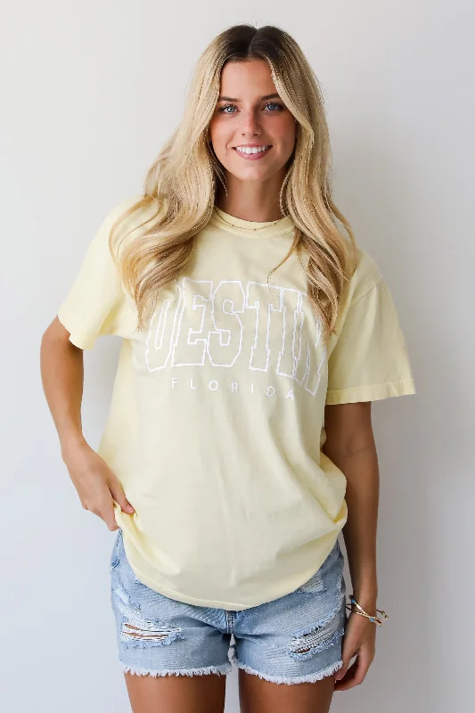 Holiday Special Offers Yellow Destin Florida Tee