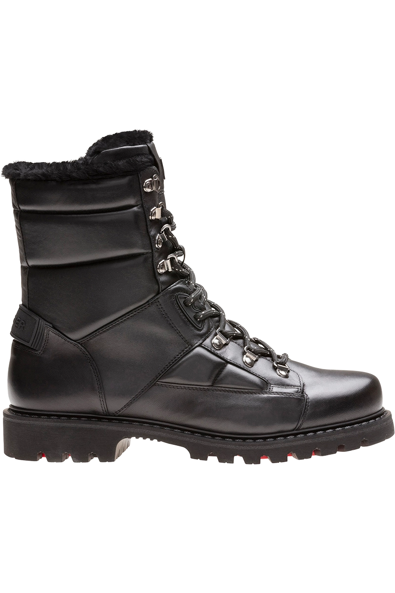 Men's Energy-Return Shoes Helsinki Leather and Shearling Spike Boots