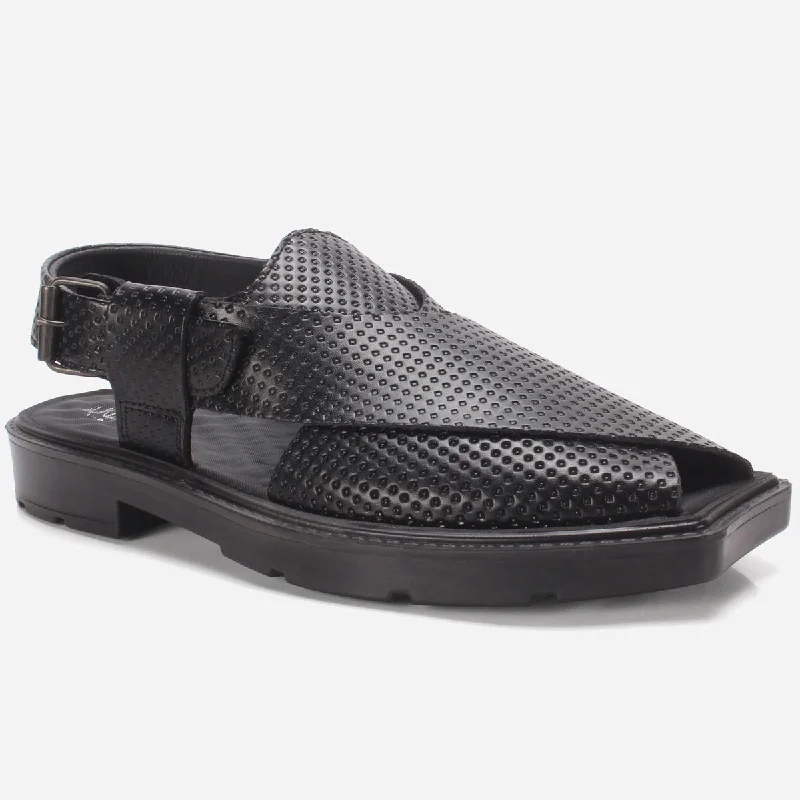 Men's Premium Boots Mens "KENYON" Leather Peshawari Sandals