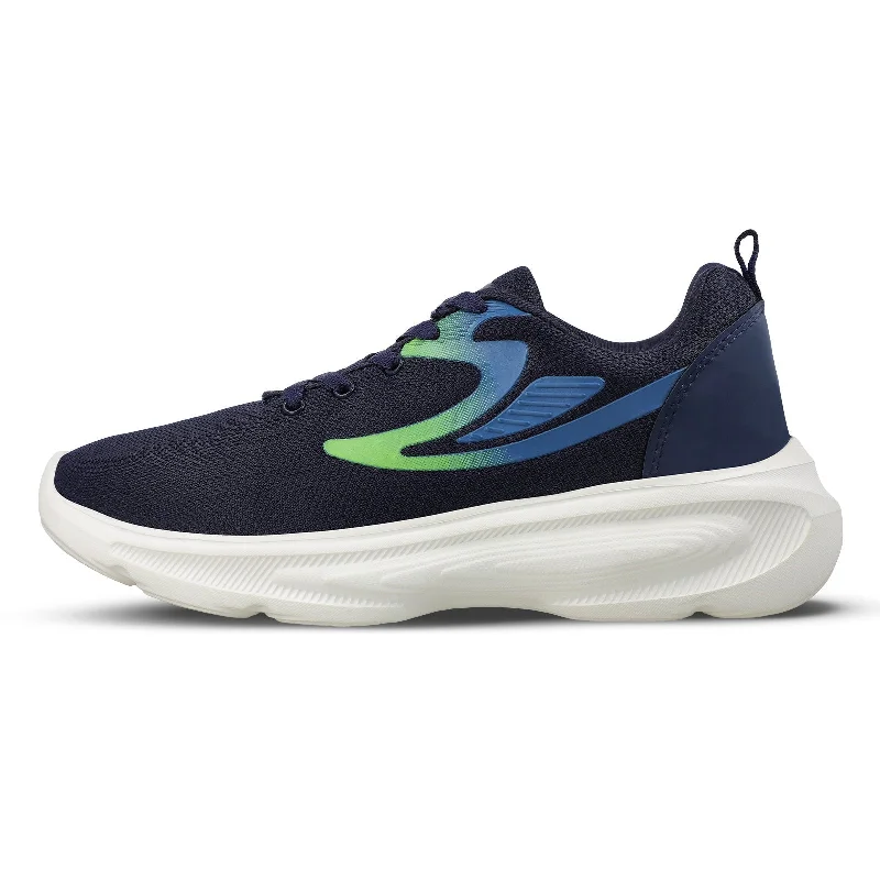 Men's Soft Boots Walkaroo Men walking  Shoes - WS3076 Navy Blue