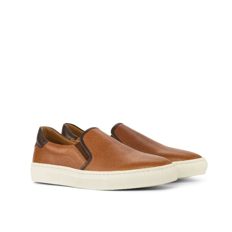 Men's Waterproof Shoes DapperFam Versado in Brown / Dark Brown Men's Italian Full Grain Leather Slip On Men's Waterproof Shoes DapperFam Versado in Brown / Dark Brown Men's Italian Full Grain Leather Slip On
