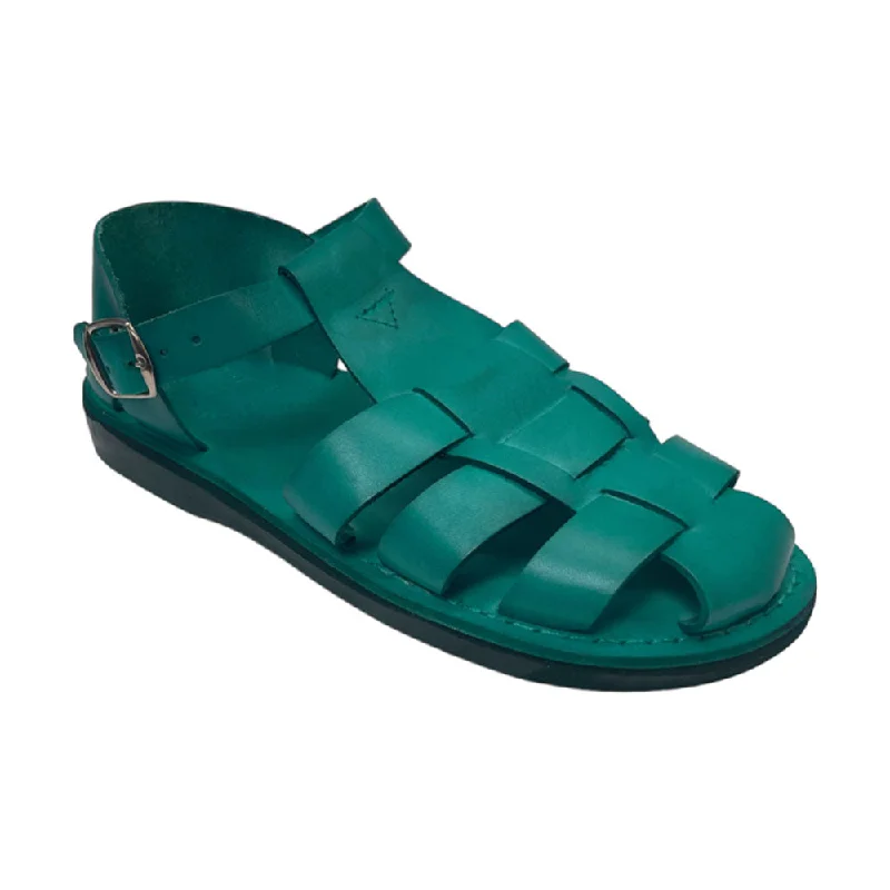 Men's Waterproof Shoes Daniel - Leather Fisherman Sport Sandal | Turquoise