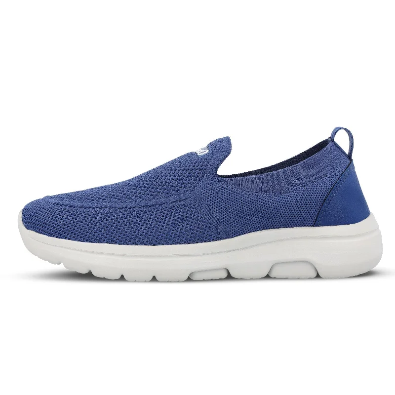 Men's Odor-Resistant Boots Walkaroo Belly Shoes for Men - XS9770 Blue