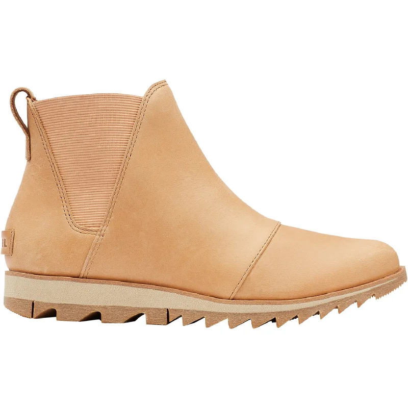 Fashion-Forward Shoes For Men Women's Sorel Harlow Chelsea Tawny Buff Leather