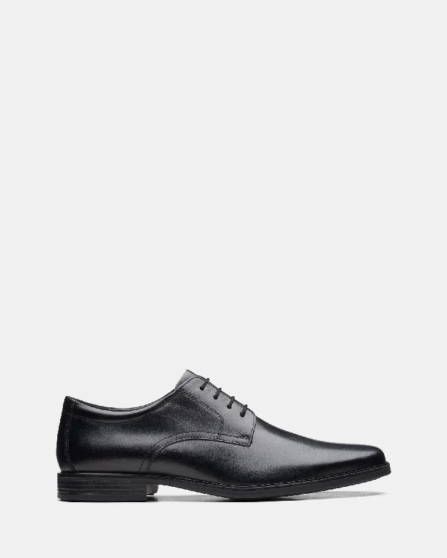 Men's Modern Shoes Howard Walk Black Leather