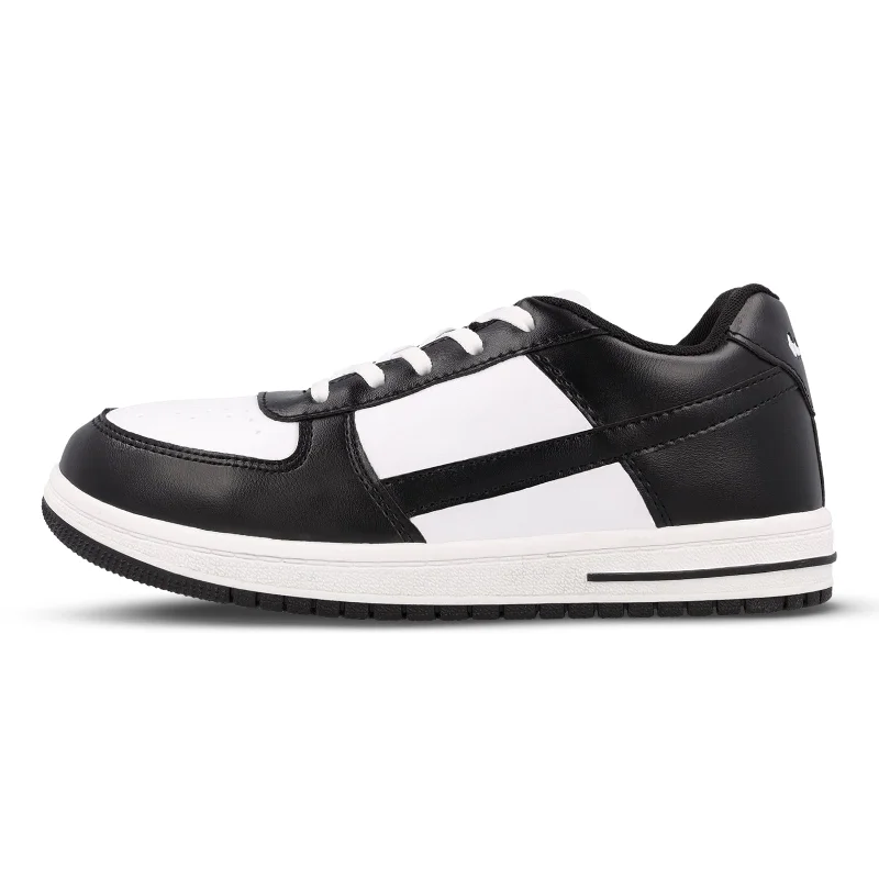 Men's Trendy Boots Walkaroo Men Walking Shoes - WY3335 Black white