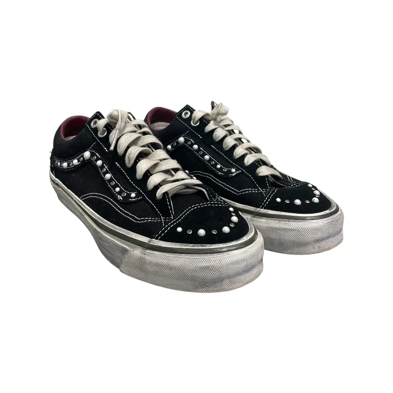 Men's Trendy Shoes VANS/Low-Sneakers/US 10/BLK/Old Skool Pearlized