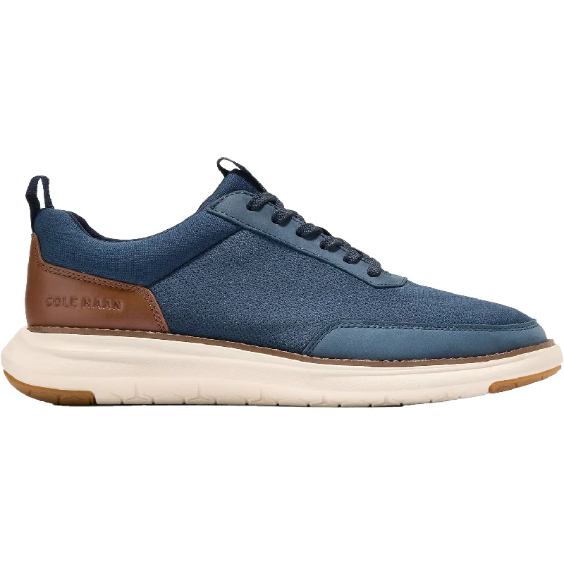 Men's Waterproof Boots Men's Cole Haan Grand Remix Sneaker Navy/British Tan Leather