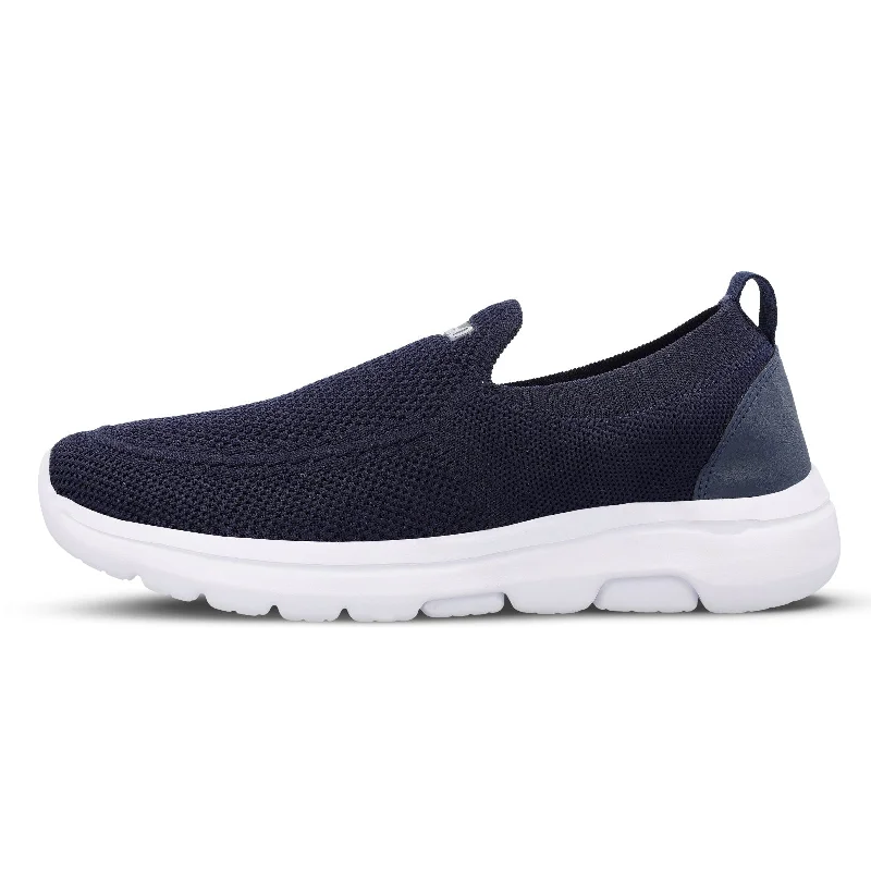 Men's Stylish Shoes Walkaroo Belly Shoes for Men - XS9770 Navy Blue