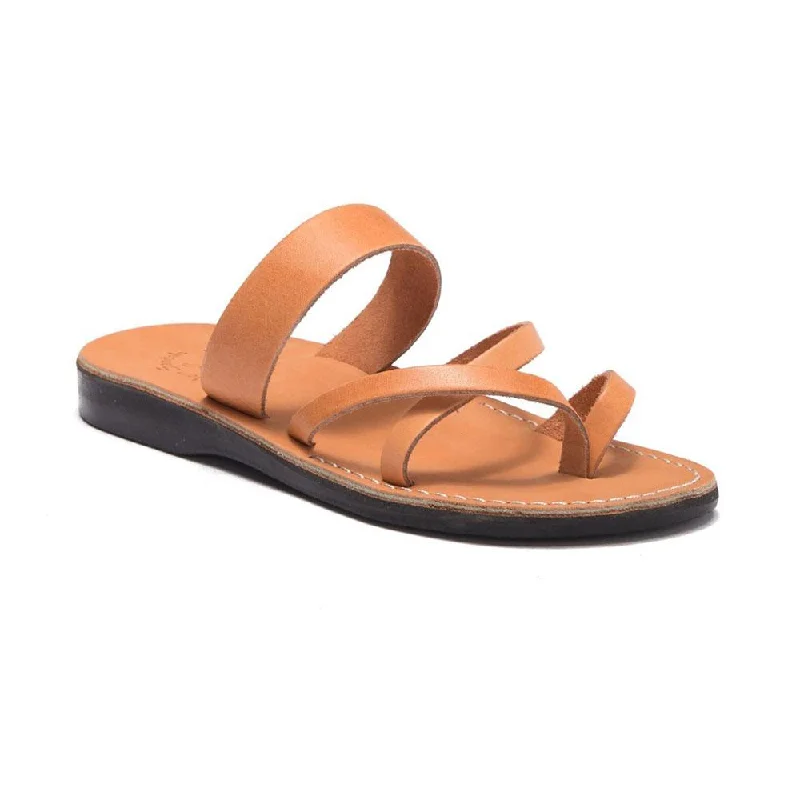 Men's All-Day Wear Boots Exodus - Leather Strappy Sandal | Tan