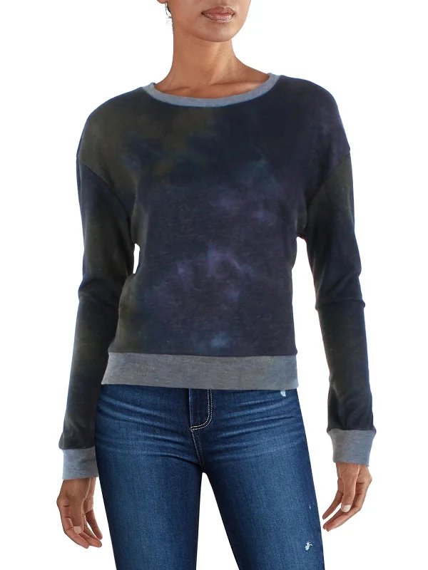 Women's Vintage Garments Womens Tie Dye Contrast Trim Sweatshirt