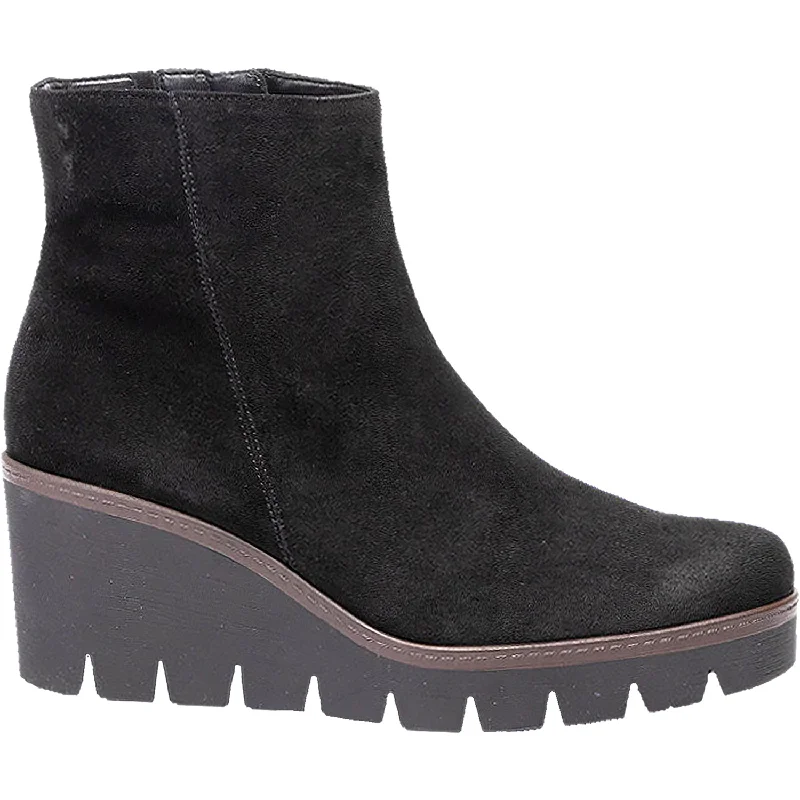 Men's Reinforced Sole Boots Women's Gabor 4.780.17 Black Suede