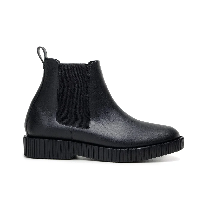 Grab Your Favorite Shoes At The Lowest Price 'Rafael' men's creeper sole chelsea boot in vegan leather by Zette Shoes - black Grab Your Favorite Shoes At The Lowest Price 'Rafael' men's creeper sole chelsea boot in vegan leather by Zette Shoes - black