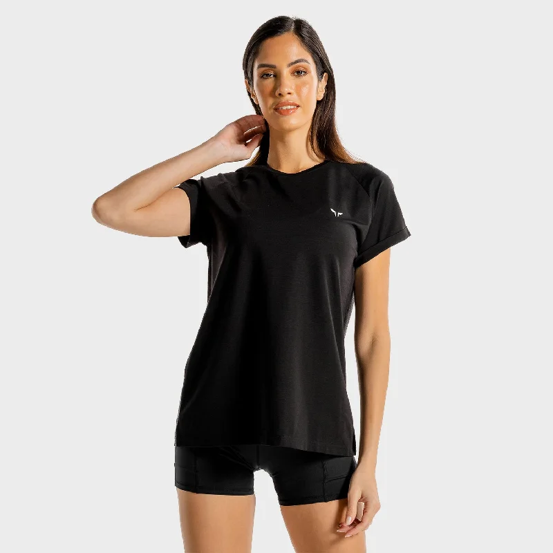 Flash Discount Core Loose Fit Tee - Onyx