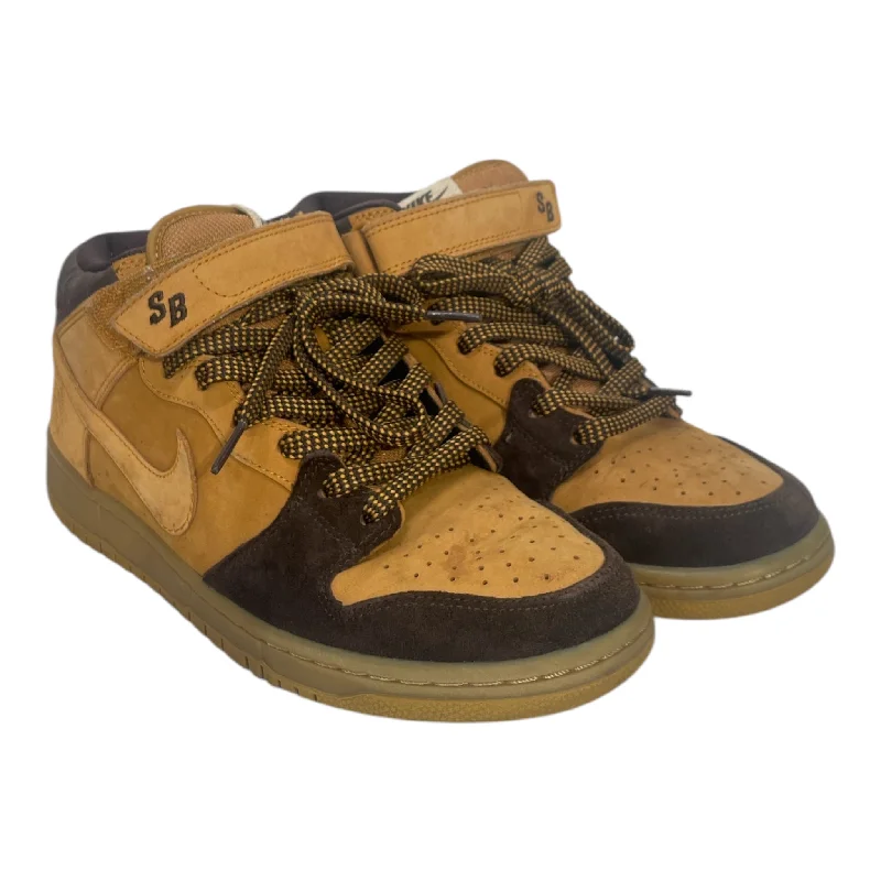 Men's Elegant Shoes NIKE SB/Hi-Sneakers/US 9.5/Cotton/GLD/