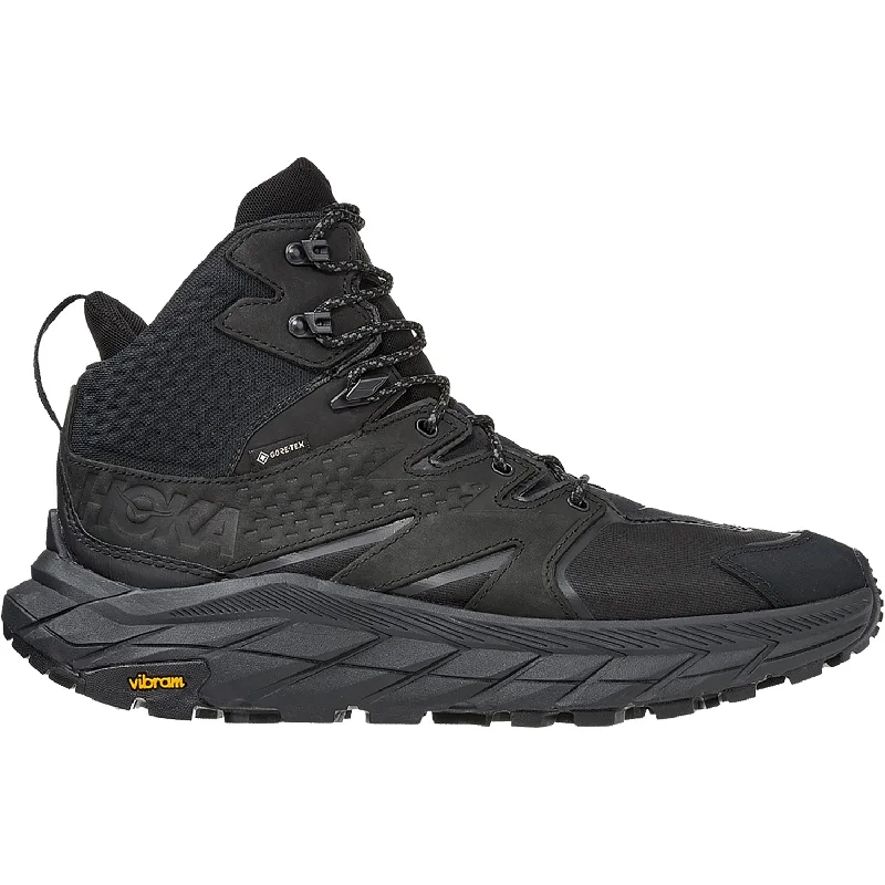 Men's Premium Shoes Men's Hoka Anacapa Mid GTX Black Nubuck