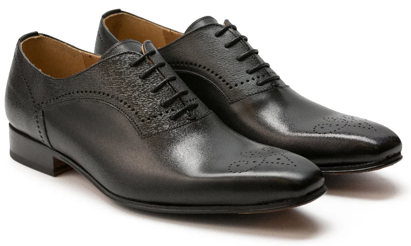 Fashion-Forward Shoes For Men Luciana Men's Black Leather Plain Toe Medallion Dress Shoe 7498 Fashion-Forward Shoes For Men Luciana Men's Black Leather Plain Toe Medallion Dress Shoe 7498