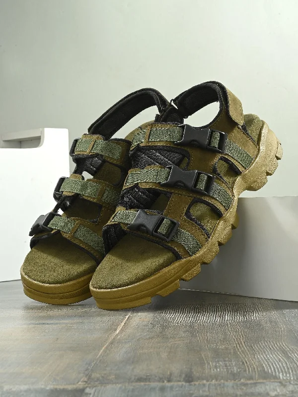Men's Trendy Shoes BUCIK Men's Leather Slip-On Sandal
