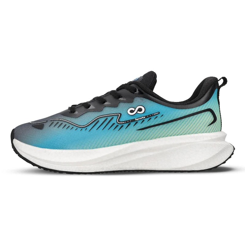 Men's Temperature-Regulating Shoes Men's Lace-up Sports Shoe - WS9163 Blue Green