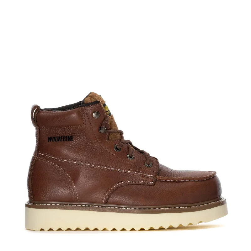 Men's Lightweight Boots Moc-Toe 6" Steel Toe - Mens