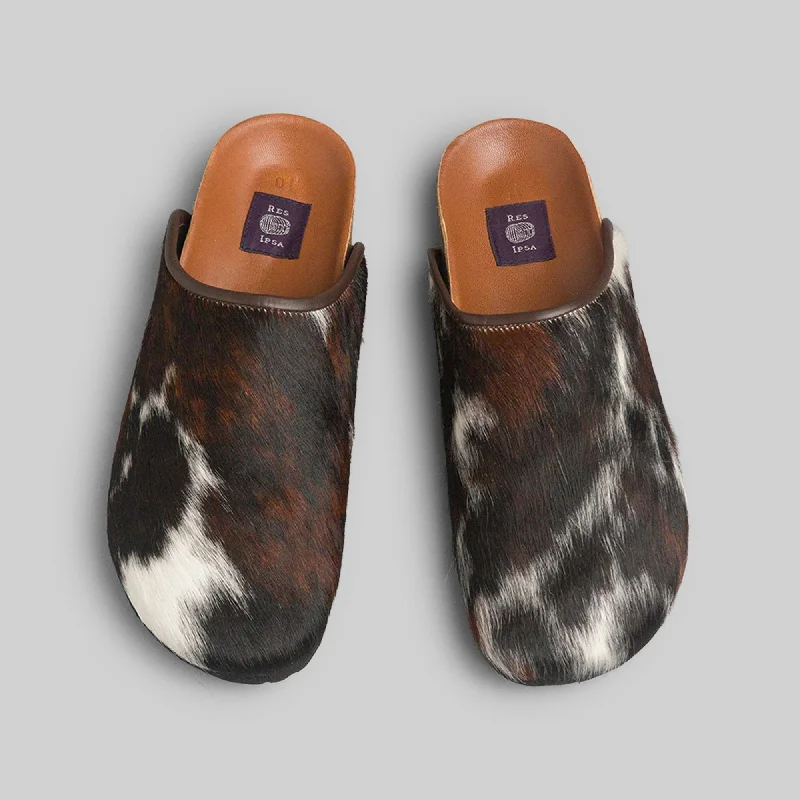 Men's Handcrafted Shoes Men's Cowhide Clog Size 10