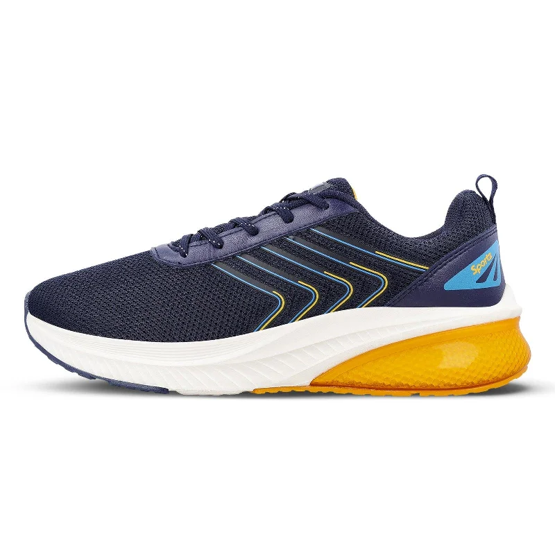 Men's Cushioned Shoes WENGOR Men's Lace-up Sports Shoe - Navy Blue