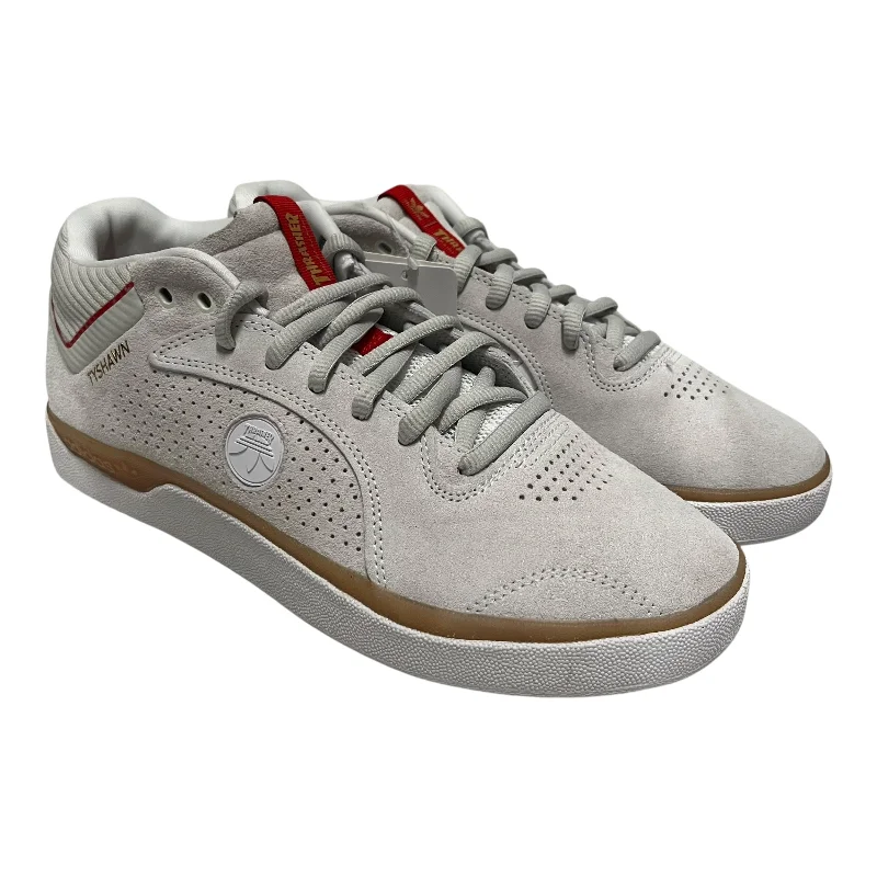 Men's Elegant Boots adidas/Low-Sneakers/US 8.5/Suede/WHT/Tyshawn x Thrasher