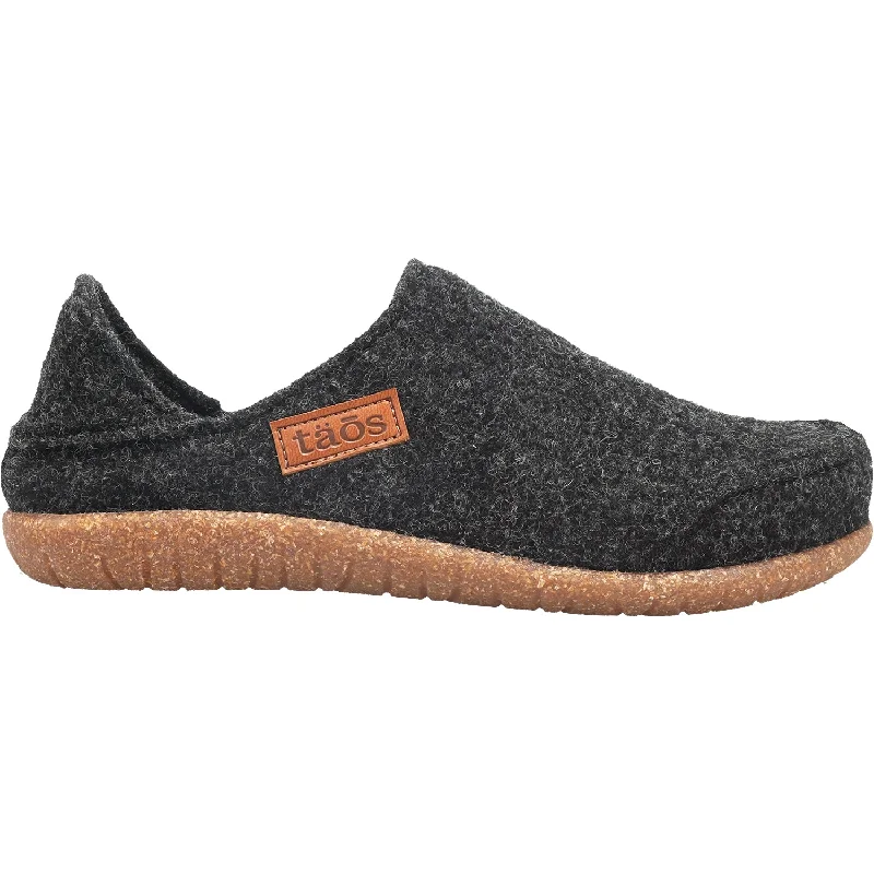 Men's Cozy Shoes Unisex Taos Convertawool Black Wool