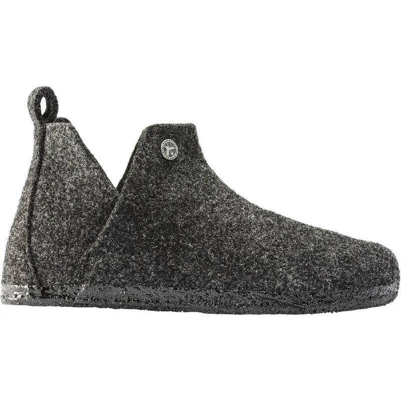 Men's Temperature-Regulating Boots Unisex Birkenstock Andermatt Shearling Anthracite Wool