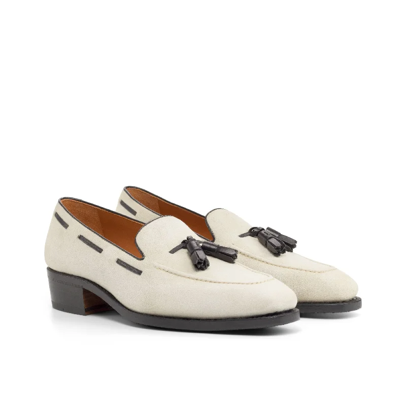Best Deals On Comfortable Shoes DapperFam Luciano in Ivory / Black Men's Italian Leather & Italian Suede Loafer Best Deals On Comfortable Shoes DapperFam Luciano in Ivory / Black Men's Italian Leather & Italian Suede Loafer