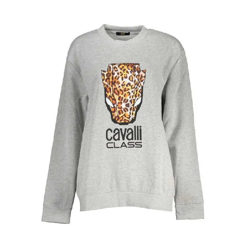 Women's High-Fashion Attire Cavalli Class Chic  Crew Neck Fleece Women's Sweatshirt