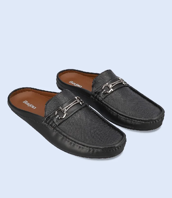 Men's Minimalist Shoes BM6695-BLACK-Men Mules
