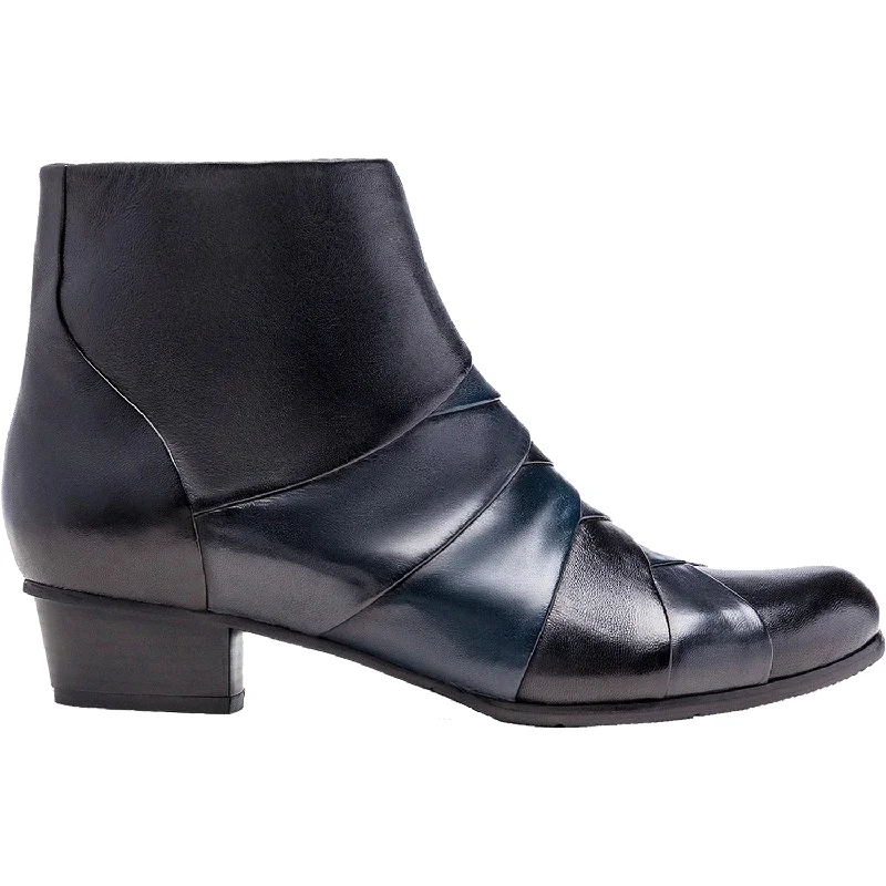 Men's Lightweight Boots Women's Regarde Le Ciel Stefany-172 Black/Navy/Piombo Leather Men's Lightweight Boots Women's Regarde Le Ciel Stefany-172 Black/Navy/Piombo Leather