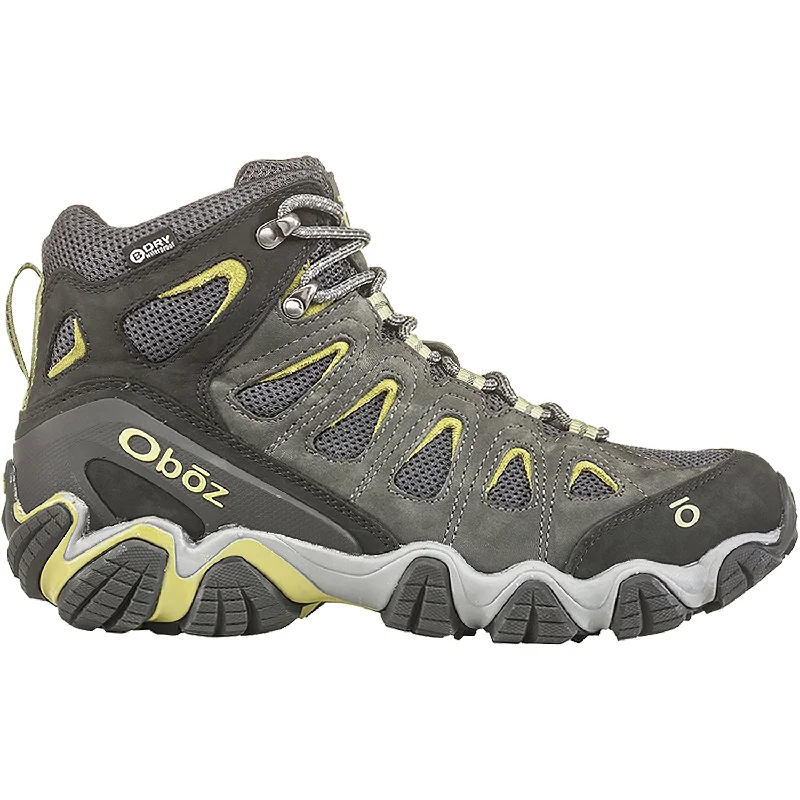Men's Shock-Absorbing Shoes Men's Oboz Sawtooth II Mid Dark Shadow/Woodbog Nubuck