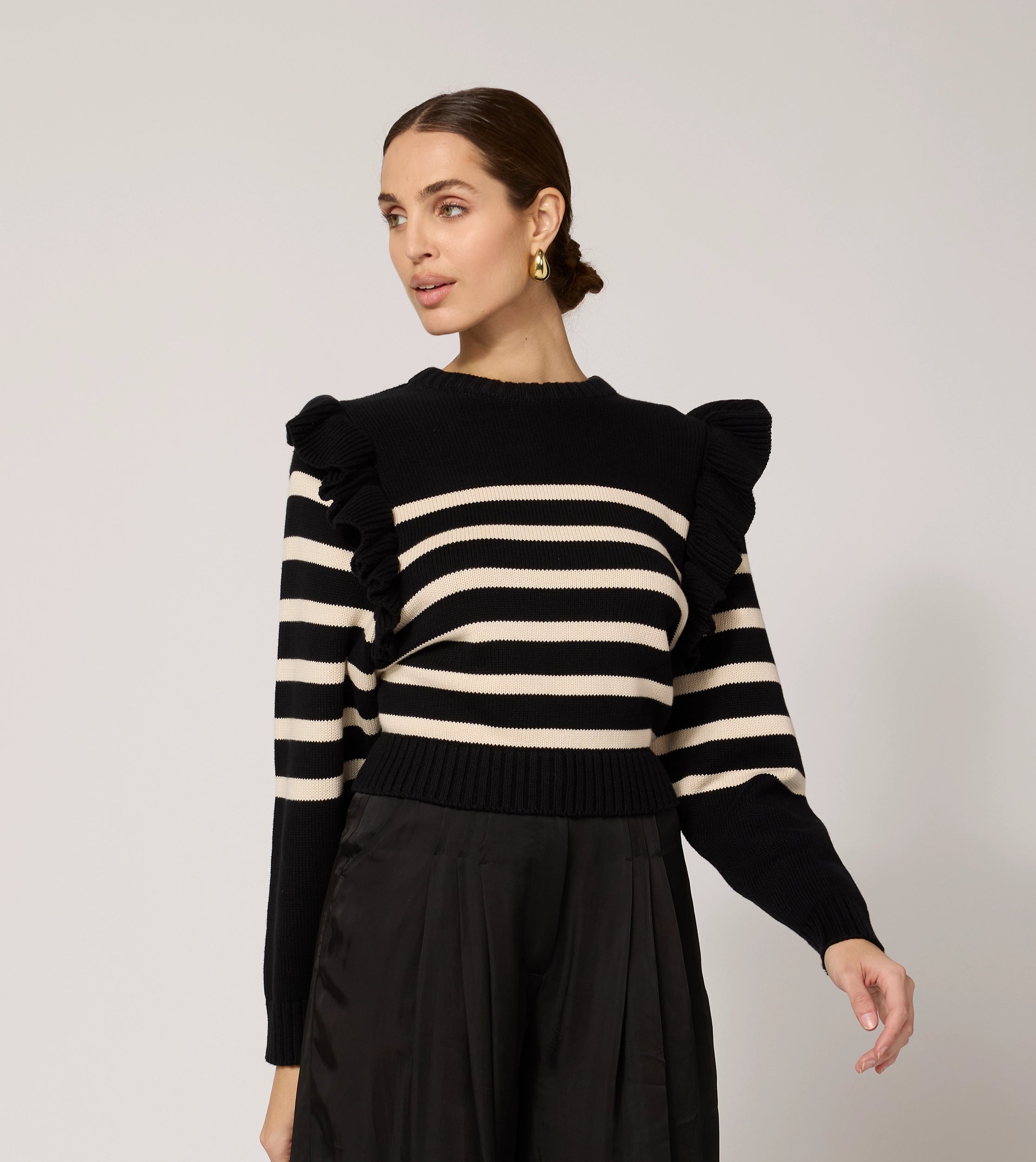 Casual Outfit For Women Blair Sweater | Black/Ivory