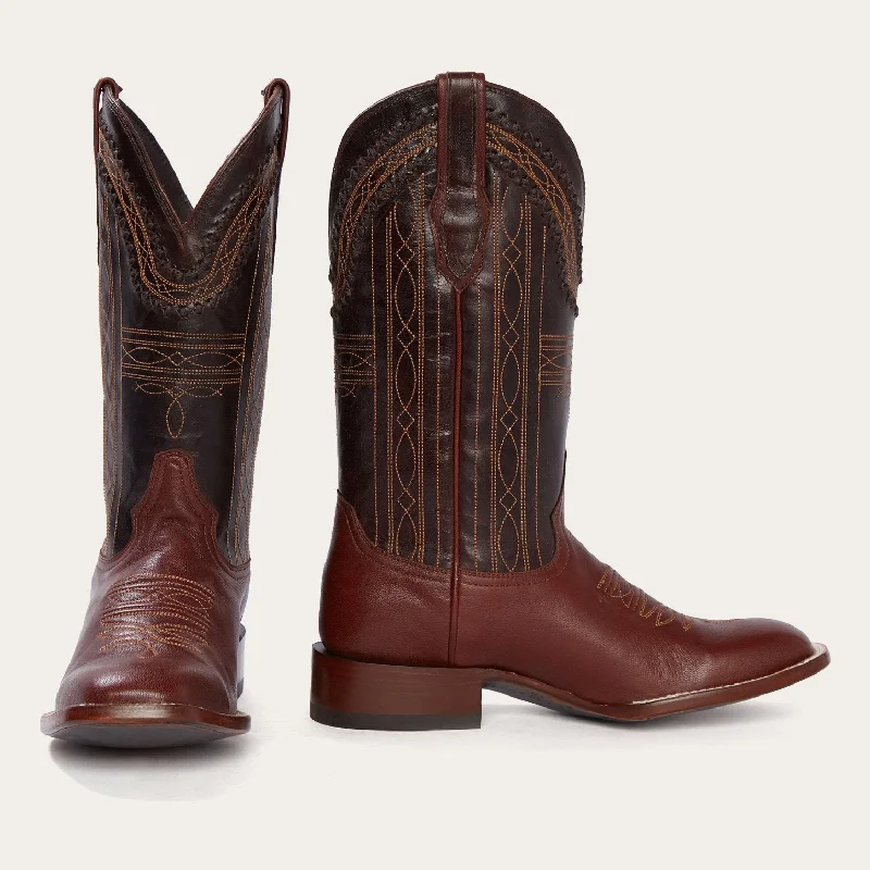 Men's Trendy Shoes Denver Brown Goat Hand Stitched Cowboy Boot
