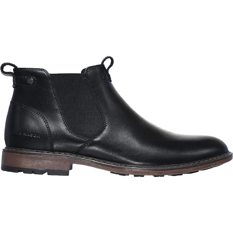 Men's Eco-Friendly Boots Men's Mark Nason Ottomatic Stage Black Leather