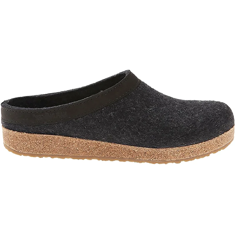 Men's Premium Boots Unisex Haflinger GZL Charcoal Wool Felt