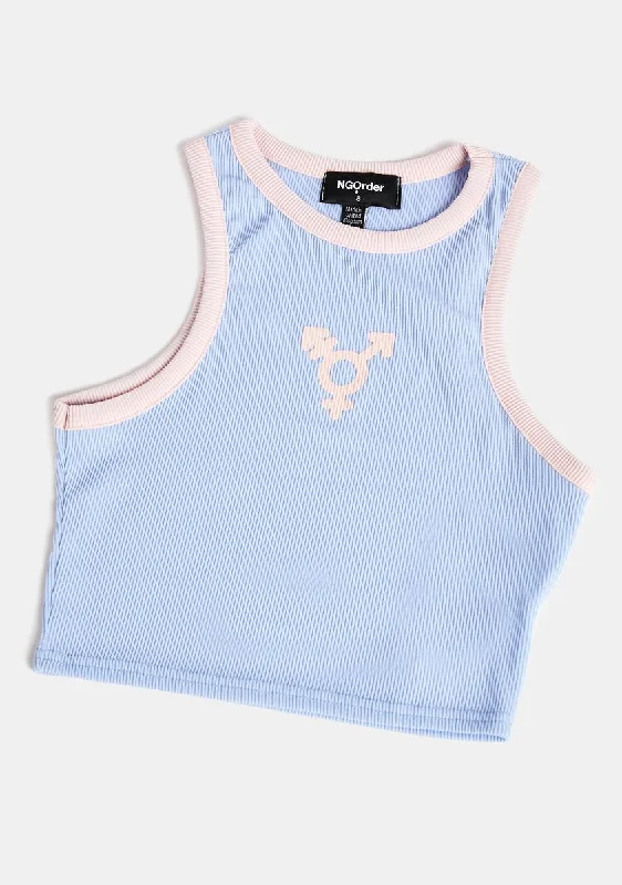 Women's Fashion Clothing Transgender Symbol Tank Top