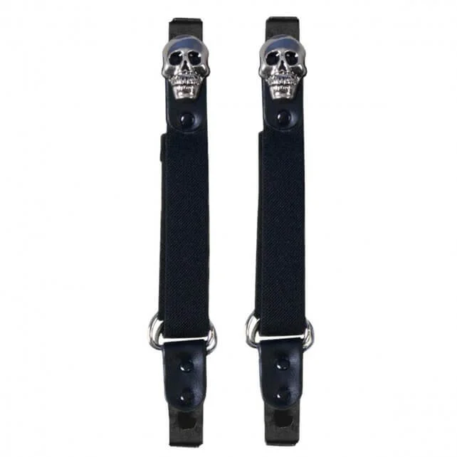 Men's Shock-Absorbing Shoes Hot Leathers BUA2010 Skulls Motorcycle Riding Pant Clips
