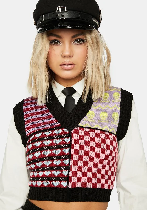 Timeless Elegance Snowflake Sweater Vest