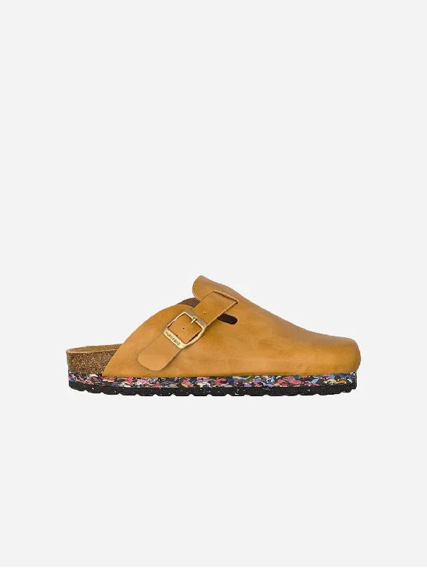 Men's High-Quality Boots Brussels Unisex Vegan Leather Clogs | Brown