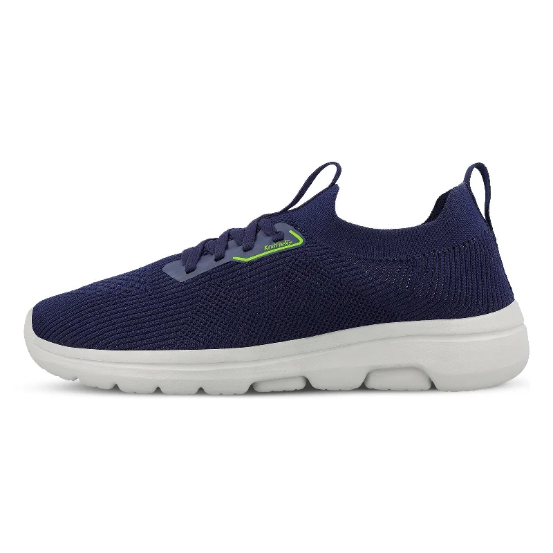 Men's Fashionable Shoes Walkaroo Men Walking Shoes - WS9548 Navy Blue